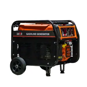 Bò rừng bizon nhà máy 220V 168f 6.5HP 2kw 2KVA thương mại Máy Phát Điện Xăng với bánh xe