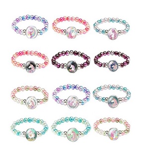 Faux Pearl Beads Unicorn Bracelets <strong>for</strong> <strong>Girls</strong> Unicorn <strong>Gifts</strong> <strong>for</strong> <strong>Girls</strong> Unicorn <strong>Birthday</strong> Party Favors Supplies - Product Image 1