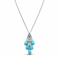 Collier plaqué or blanc en cuivre, directement de l'usine, pour mariage, fête, célébration, fiançailles, anniversaire, bijoux de mariée, cadeau