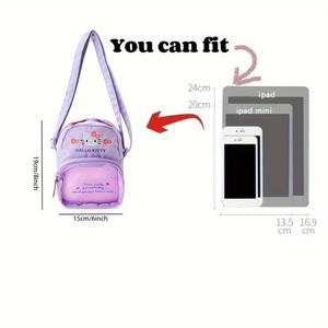 Милая сумка через плечо <span class=keywords><strong>Hello</strong></span> <span class=keywords><strong>Kitty</strong></span>, мультяшная сумка через плечо для девочек, модная и вместительная сумка-мессенджер для путешествий - Product Image 3