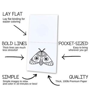 Libro da Colorare Personalizzato e Accogliente, Libri da Colorare Unici per Adulti, Mini Libro da Colorare in Bianco e Nero - Product Image 5