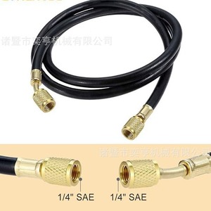 สายชาร์จน้ำยาแอร์ R410A ยาว 1.5 เมตร สีดำ พร้อมข้อต่อทองเหลือง สำหรับน้ำยาแอร์ R410A R134A R22 R12 R50 - Product Image 4