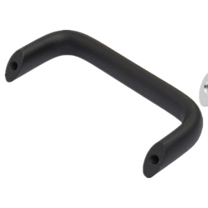 Gagang Pintu dari Paduan Aluminium Warna Perak atau Hitam, Gagang Kabinet Instrumen Industri, Gagang Pegangan Peralatan Oval Berbentuk Miring - Product Image 1