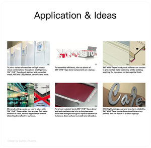 Corte troquelado: <span class=keywords><strong>Cinta</strong></span> acrílica sólida <span class=keywords><strong>transparente</strong></span> de <span class=keywords><strong>doble</strong></span> cara de <span class=keywords><strong>3M</strong></span> 4905 (0.020 pulgadas (0.5 mm) de grosor) - Product Image 5