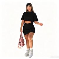 Y2486 Nouvelle arrivée Ensemble jupe décontractée et sportive avec broderie (inclut un pantalon de sécurité)