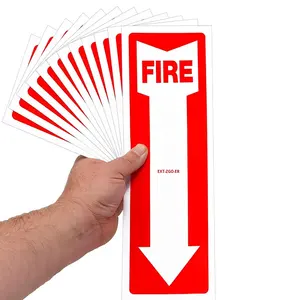 En <span class=keywords><strong>stock</strong></span> transfrontalier pour Amazon panneau de signalisation sécurité incendie extincteur décalcomanie vinyle adhésif signe autocollant Amazon's Choice - Product Image 2