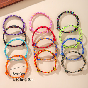 Fashion <b>String</b> <b>Bracelets</b> Geometric Pattern Multicolor Woven Unisex Gift Jewelry - Product Image 3