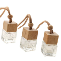Diffuseur d'arômes en verre transparent carré de luxe 8 ml, flacon de parfum pour aromathérapie, rafraîchisseur d'air