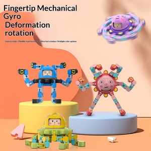 Premium Leuchtender, verwandelbarer Gesichtswechsel-Fingerspinner, mechanischer Fingerspitzen-Gyro, Stressabbau-Spielzeug für Kinder, für Großbestellungen - Product Image 5
