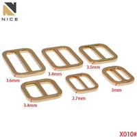 Fabricant de boucles à trois glissières carrées en métal personnalisées de bonne qualité Boucles à trois glissières réglables pour sangle de sac à main