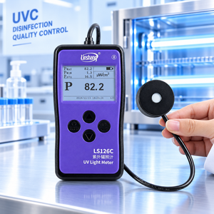เครื่องวัดแสงยูวี LS126C สำหรับการตรวจสอบความเข้มของหลอดปรอทแรงดันต่ำด้วยโปรแกรม WeChat Mini - Product Image 5