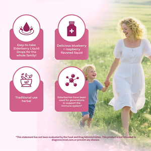 Sirop de sureau noir à marque privée pour enfants et adultes, extrait de plante de sureau noir - Product Image 4