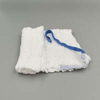 Tampons abdominaux en éponge chirurgicale absorbante de gaze à consommables médicaux avec consommables chirurgicaux stériles à bande bleue