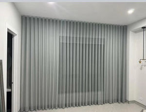 <span class=keywords><strong>Tende</strong></span> in <span class=keywords><strong>Tulle</strong></span> con Piega a S Incorporata per Finestre alla <span class=keywords><strong>Francese</strong></span>, <span class=keywords><strong>Tende</strong></span> Trasparenti a Onda Piatta in Lino per Hotel con Soffitti Alti - Product Image 6