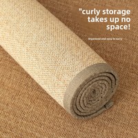 Tapis Rafraîchissant en Rotin et Bambou Tressé Style Tatami Japonais pour Adolescents, Facile à Nettoyer, Tapis d'Été pour Maison, Salon, Table Basse, Salon de Thé