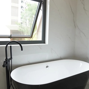 Fenêtre à auvent étroite en aluminium étanche à suspension supérieure, éclairage naturel pour <span class=keywords><strong>baignoire</strong></span>, salle de bain, mur en marbre - Product Image 1