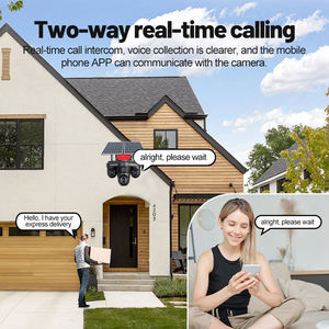 Cámara de Vigilancia de Red PTZ Wistino 8K para Exteriores con IA, Cuatro Lentes, Cuatro Pantallas, Tarjeta SIM 4G, Panel Solar AOV CCTV Hieasy - Product Image 4