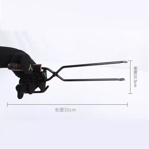 <span class=keywords><strong>Pince</strong></span> à charbon pour barbecue Exportation Bbq <span class=keywords><strong>Pince</strong></span> à bec de canard <span class=keywords><strong>Pince</strong></span> à ressort à manche en <span class=keywords><strong>bois</strong></span> de hêtre - Product Image 5