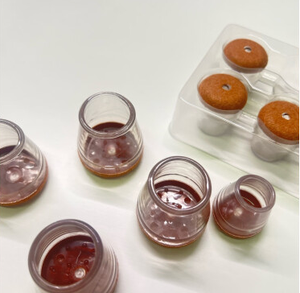 עיצוב עגול רהיטים כפות רגליים ללא החלקה כובע רגל מידות גודל אישית סיליקון כיסא פלסטיק כסא שולחן - Product Image 3