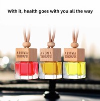 Shentu 10ml Diffuseurs à bâtonnets en verre sans alcool pour voiture et maison, pendentif diffuseur d'huiles essentielles, parfum désodorisant (Longue durée)