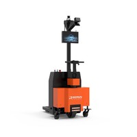 Chariot élévateur AGV sans conducteur, véhicule à guidage automatique pour la logistique en entrepôt étroit, chariot à palettes, chariot élévateur à guidage laser, capacité de charge de 2 tonnes