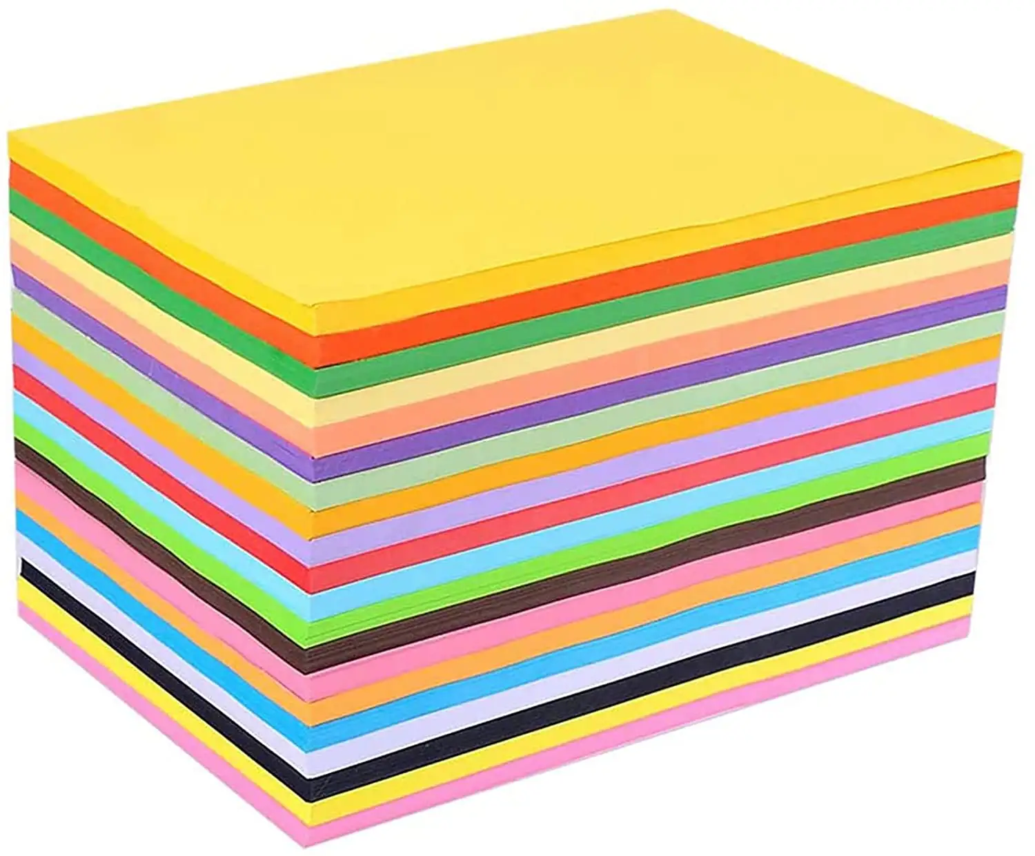 A4 renkli yazıcı kopra kağidi el sanatları projeleri kart stoğu için renkli kağıt DIY sanat işçiliği