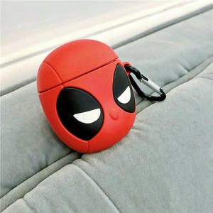 Fundas de Silicona de <span class=keywords><strong>Marvel</strong></span> Iron Man, Kobe, Spiderman y Black Panther para Airpods 1/<span class=keywords><strong>2</strong></span>, Protectoras para Auriculares Inalámbricos, Funda de Carga - Product Image 3