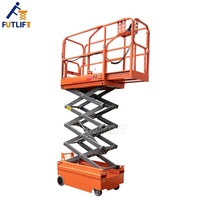 Nouvelle plateforme de travail aérien hydraulique robuste à ciseaux, mini-élévateur automoteur pour hôtels et commerce de détail, capacité 300 kg, 1170x600 mm