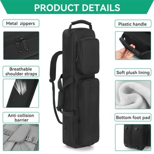 Bolsa de Transporte Portátil y Resistente al Desgaste para Tacos de Billar y Snooker, con Múltiples Bolsillos, para Entrenamiento Deportivo - Product Image 1