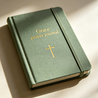 Carnet de Prières et de Gratitude Personnalisé A5 – Journal de Réflexion Motivationnelle et Guide de Dévotion – Couverture Rigide