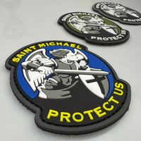 Écussons en caoutchouc souple 3D personnalisés, badges en PVC avec fixation auto-agrippante, patchs en silicone souple et PVC gaufré pour chapeaux et casquettes