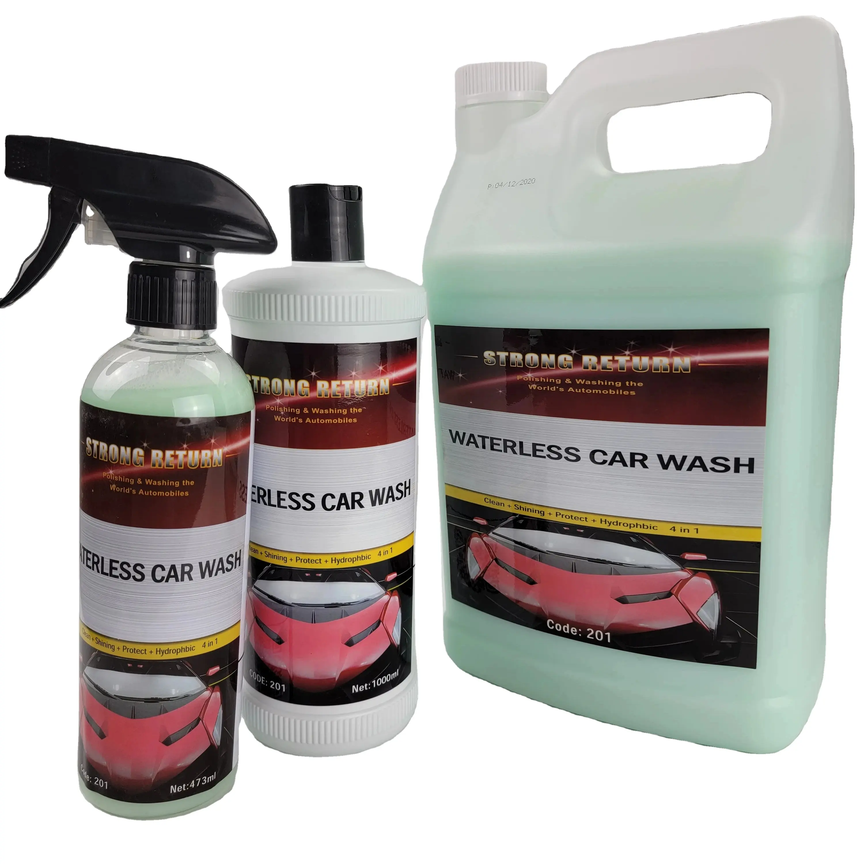 high gloss effect super hydrophobic coating wax waterless car wash spray quick detailer gloss wax 201