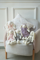 Peluche lapin mignon à longues oreilles de 35 cm, rembourrée en coton PP, idéale pour les mariages, les événements d'entreprise, les cadeaux ou comme jouet pour enfants, ou pour machine à griffes