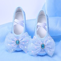 Chaussures de danse professionnelles pour enfants pour filles chaussures de pratique de Ballet à paillettes à semelles souples conception chinoise pour tout-petits
