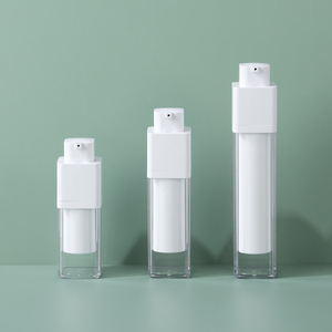 15ML 30ML 50ML Kunststoff-Lotion-Creme-Sonnenschutzcreme-Flasche mit Doppeldeckel, <span class=keywords><strong>Airless</strong></span>-Pumpe, Drehverschluss, Auslaufsichere Reise-Hautpflegeverpackung - Product Image 3