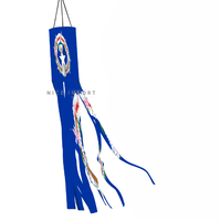 Drap de vent avec drapeau de Saint-Martin, décoration patriotique d'extérieur, résistant à la décoloration, drap de vent robuste pour jardin, patio, véranda