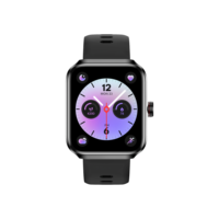 BT Smartwatch GPS Tracker Étanche 350mah Full Touch AMOLED Réponse Appel Sommeil Tracker Forme Carrée avec Boussole de Mouvement