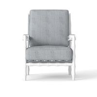 Fauteuil d'appoint de luxe moderne pour salon avec tissu rayé et accoudoirs rembourrés pour chambre, appartement, hôtel