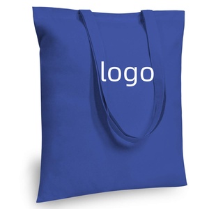 Sacs de courses en toile de coton recyclé personnalisés à logo couleur, sacs fourre-tout vierges imprimés, sacs de courses en toile avec fermeture éclair - Product Image 4