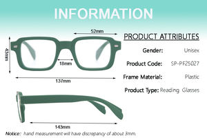 <span class=keywords><strong>Gafas</strong></span> de Lectura de Moda 2026, Anti Luz Azul, <span class=keywords><strong>Presbicia</strong></span>, Unisex, Hombres y Mujeres, Rectangulares, Económicas, 1.0 <span class=keywords><strong>1.5</strong></span> 2.0 - Product Image 2