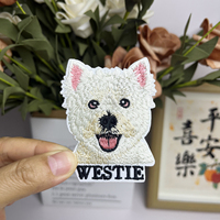 Patchs brodés en gros pour chiens, badges de dessin animé à scratch (Velcro) pour chapeaux, vêtements et sacs