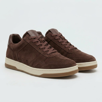 Chaussures de marche basses personnalisées pour hommes en cuir et daim de luxe à lacets avec logo – Fabricants de chaussures à faible MOQ