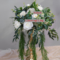 Décoration florale artificielle économique pour table de mariage, centre de table artificiel, décoration de scène, boule de fleurs pour centre de table de mariage