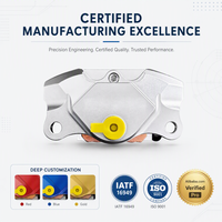 Étrier de frein moto CNC en aluminium, kit de modernisation 4 pistons haute performance, personnalisation profonde, usine certifiée IATF 16949