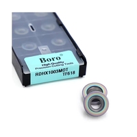 Plaquettes de fraisage en carbure Tungaloy personnalisées DESKAR RDHX1003MOT TF618, revêtement CVD, pour tournage d'acier inoxydable, support OEM
