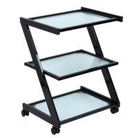 Meilleure vente Chariot de salon moderne Chariot de rangement à 3 niveaux Salon de coiffure professionnel