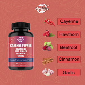 Cápsulas de Pimienta Cayenne OEM con Ajo, Jengibre, Espino Blanco, Cúrcuma, Raíz de Remolacha y Extracto de Pimienta Negra, Antioxidante, Energía Diaria - Product Image 3