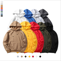 Sweat-shirt à capuche unisexe en coton 100% de haute qualité, 460g, style décontracté ample, plusieurs couleurs, logo personnalisé en gros