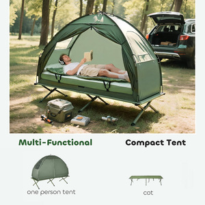 <span class=keywords><strong>Lit</strong></span> <span class=keywords><strong>de</strong></span> camping pliant multifonctionnel personnalisé, <span class=keywords><strong>lit</strong></span> <span class=keywords><strong>de</strong></span> camping portable vert pour la randonnée, les pique-niques, les voyages, le camping sur le sol, la marche - Product Image 2