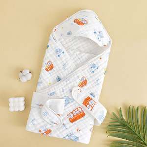Toalla de Baño Orgánica para Bebé con Capucha, Algodón Grueso, Poncho para Recién Nacido, Toalla de Baño para Bebés y Niños Pequeños - Product Image 1